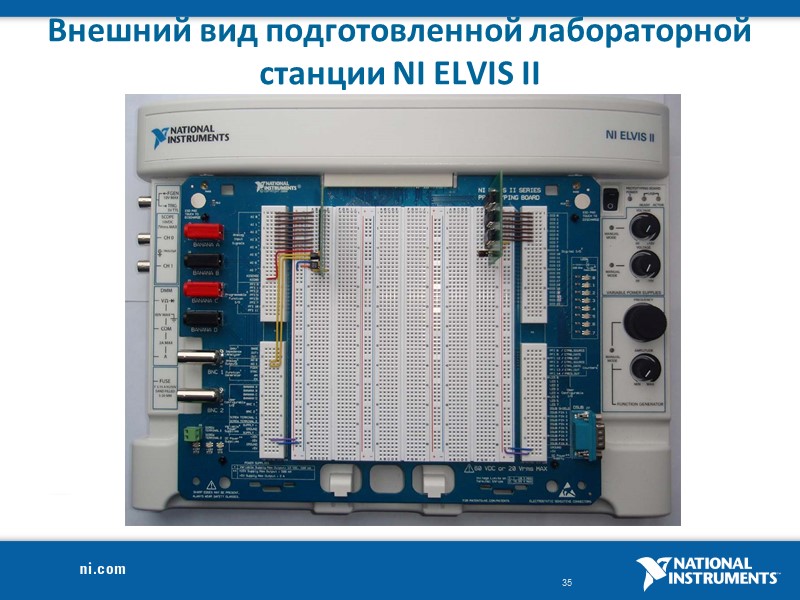 Внешний вид подготовленной лабораторной станции NI ELVIS II